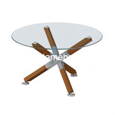 Coffee Table Size 80 - Siantano CT LOTUS / Brown Teak